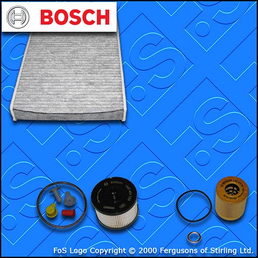 SERVICE KIT for PEUGEOT 508 2.0 HDI DW10B OIL FUEL CABIN FILTERS (2010-2018)
