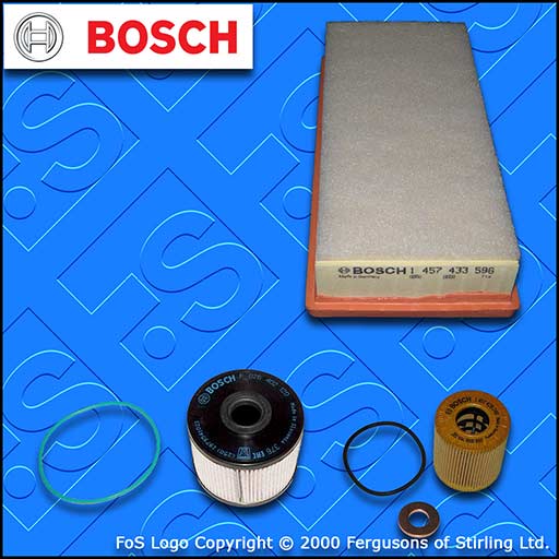SERVICE KIT for CITROEN C5 2.0 HDI DW10C BOSCH OIL AIR FUEL FILTERS (2009-2015)