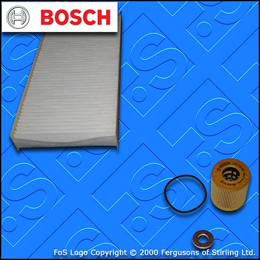 SERVICE KIT for TOYOTA PROACE 2.0 D BOSCH OIL CABIN FILTERS (2013-2016)
