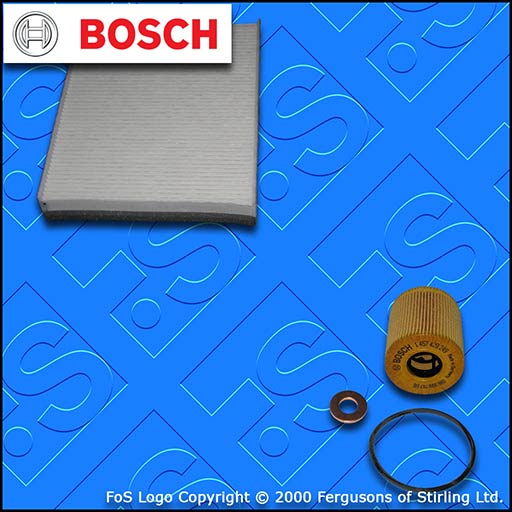 SERVICE KIT for FORD KUGA 2.0 TDCI BOSCH OIL CABIN FILTERS (2013-2014)