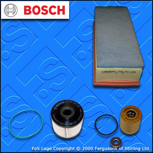 SERVICE KIT for TOYOTA PROACE 2.0 D BOSCH OIL AIR FUEL FILTERS (2013-2016)