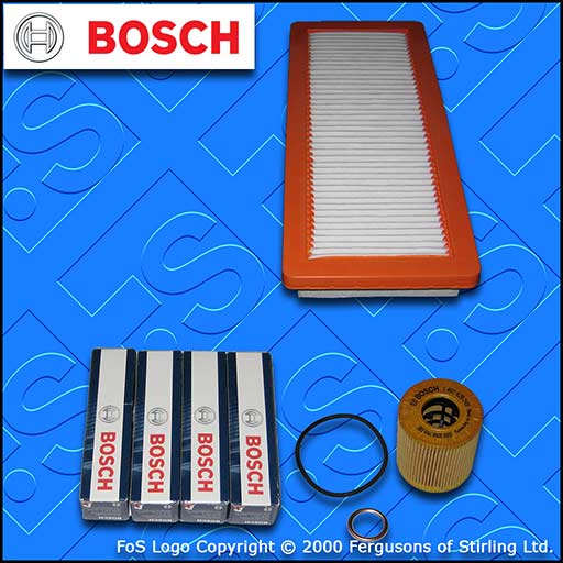 SERVICE KIT for DS DS3 1.6 THP 150 163 165 BOSCH OIL AIR FILTERS SPARK PLUGS