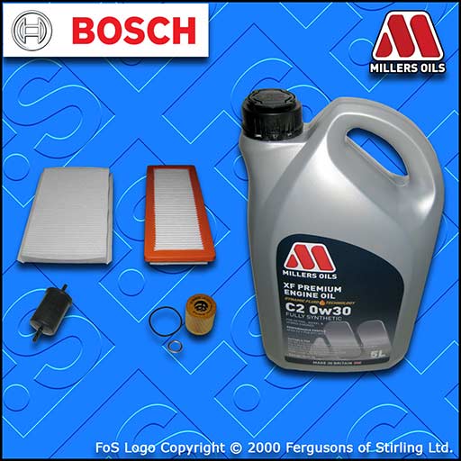 SERVICE KIT DS DS4 1.6 THP 165 210 OIL AIR FUEL CABIN FILTER +C2 OIL (2015-2019)