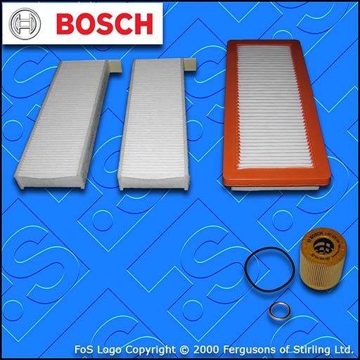 SERVICE KIT for PEUGEOT 5008 1.6 THP BOSCH OIL AIR CABIN FILTERS (2009-2017)