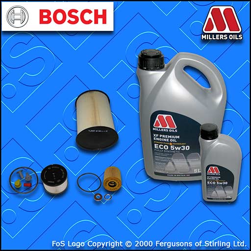 SERVICE KIT for FORD KUGA 2.0 TDCI BOSCH OIL AIR FUEL FILTERS (2008-2010)