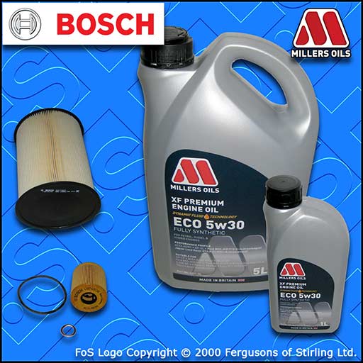 SERVICE KIT for FORD C-MAX 2.0 TDCI OIL AIR FILTERS +XF ECO OIL (2007-2010)