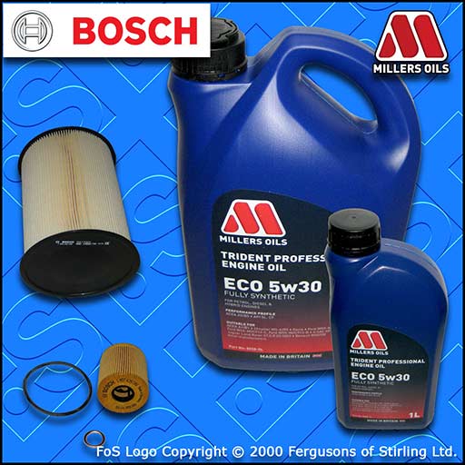 SERVICE KIT for VOLVO S40 (MS) 2.0 D DIESEL OIL AIR FILTERS +6L OIL (2007-2012)