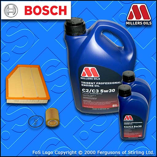 SERVICE KIT for BMW 6 SERIES 630I E63 E64 OIL AIR FILTERS +5w30 OIL (2004-2010)