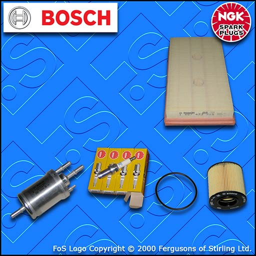 SERVICE KIT for AUDI A3 (8P) 1.6 FSI OIL AIR FUEL FILTER PLUGS (2003-2007)