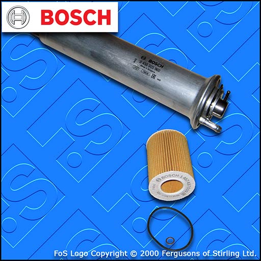 SERVICE KIT for BMW 5 SERIES (E39) 520I 2171CC BOSCH OIL FUEL FILTER (2000-2003)
