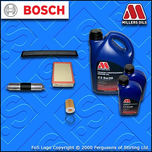 SERVICE KIT for BMW 3 SERIES E46 330I OIL AIR FUEL CABIN FILTER +OIL (2000-2007)
