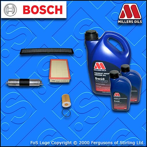 SERVICE KIT for BMW 3 SERIES E46 325I OIL AIR FUEL CABIN FILTER +OIL (2000-2007)