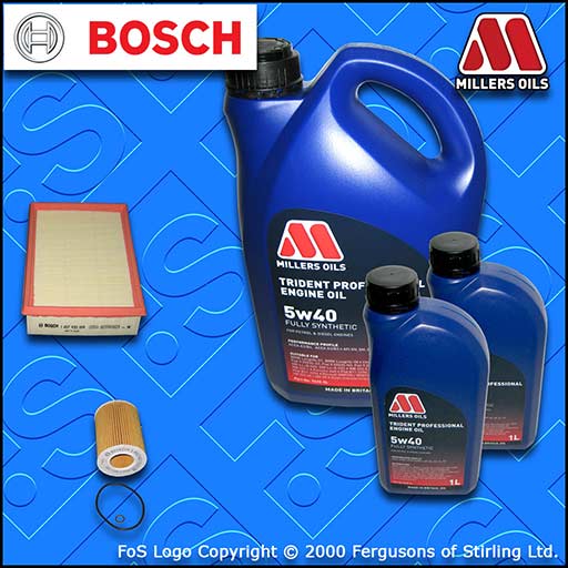 SERVICE KIT for BMW Z4 (E85) 2.2 BOSCH OIL AIR FILTERS +5w40 FS OIL (2003-2005)
