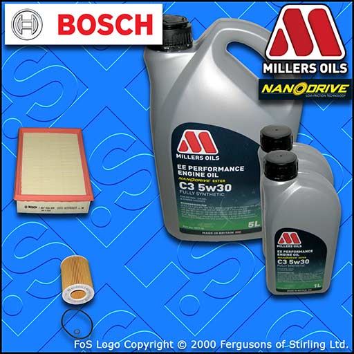 SERVICE KIT for BMW Z4 (E85) 2.2 BOSCH OIL AIR FILTERS +5w30 FS OIL (2003-2005)