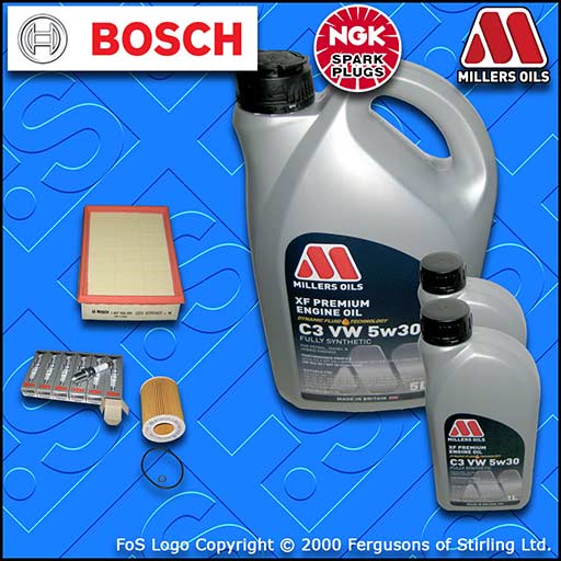 SERVICE KIT for BMW Z3 3.0 OIL AIR FILTERS SPARK PLUGS +5w30 OIL (2000-2002)