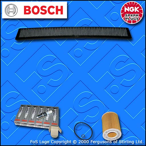 SERVICE KIT for BMW X3 (E83) 3.0I M54 BOSCH OIL CABIN FILTER NGK PLUGS 2004-2006