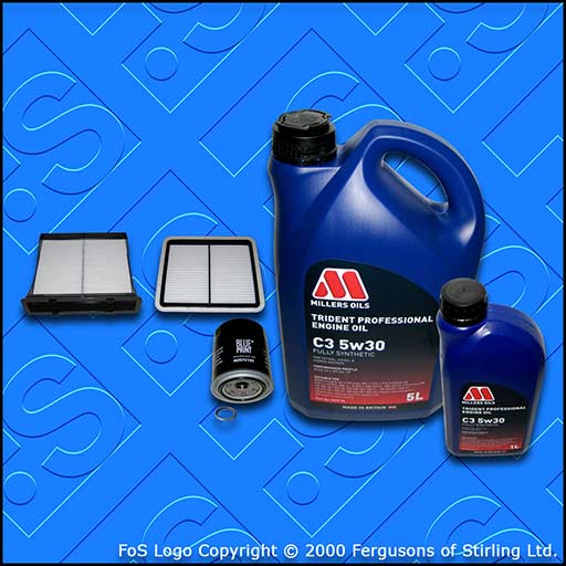 SERVICE KIT for SUBARU FORESTER 2.0 D OIL AIR CABIN FILTER +5w30 OIL (2008-2018)