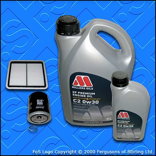 SERVICE KIT for SUBARU FORESTER 2.0 D OIL AIR FILTERS +0w30 C2 OIL (2008-2018)