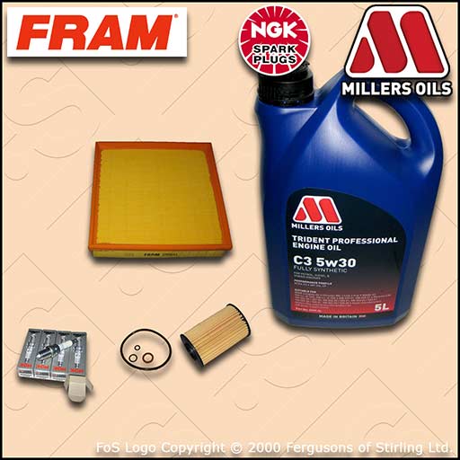SERVICE KIT for BMW Z3 1.9 M43 FRAM OIL AIR FILTERS NGK PLUGS +OIL (2000-2003)