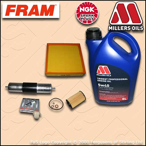 SERVICE KIT for BMW Z3 1.9 M44 FRAM OIL AIR FUEL FILTERS PLUGS +OIL (1995-2000)