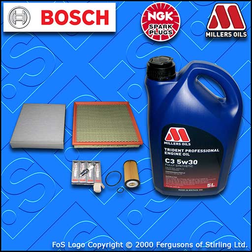 SERVICE KIT VAUXHALL ASTRA J MK6 1.6 TURBO A16LET OIL AIR CABIN FILTER PLUGS+OIL