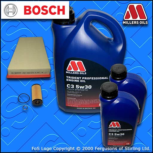 SERVICE KIT for RENAULT MEGANE II 2.0 DCI +DPF OIL AIR FILTERS +OIL (2006-2009)