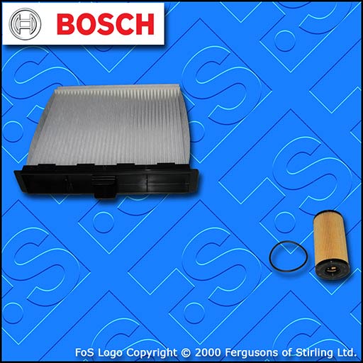 SERVICE KIT for RENAULT SCENIC II 2.0 DCI OIL CABIN FILTERS (2005-2009)