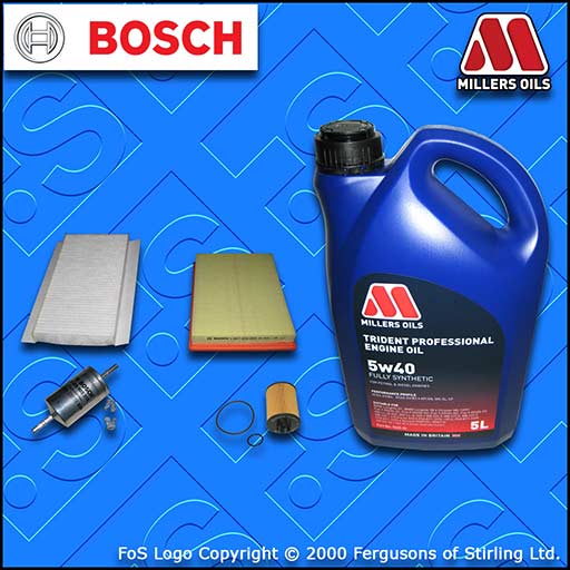 SERVICE KIT for VAUXHALL CORSA C 1.0 12V TWINPORT OIL AIR FUEL CABIN FILTER +OIL