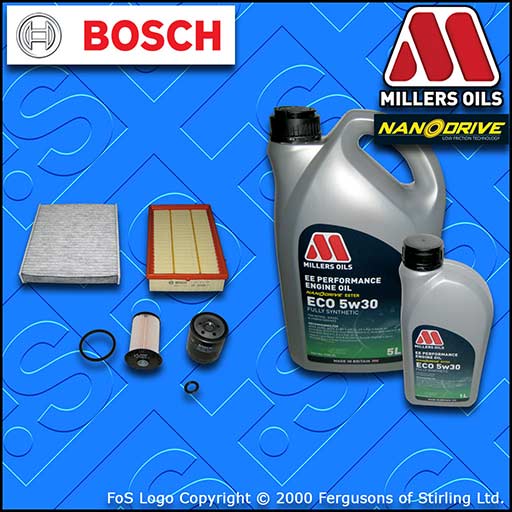 SERVICE KIT for FORD FOCUS MK2 1.8 TDCI OIL AIR FUEL CABIN FILTER +OIL 2005-2007