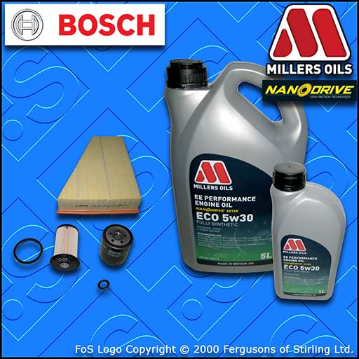 SERVICE KIT for FORD S-MAX 1.8 TDCI OIL AIR FUEL FILTER +5w30 EE OIL (2007-2010)