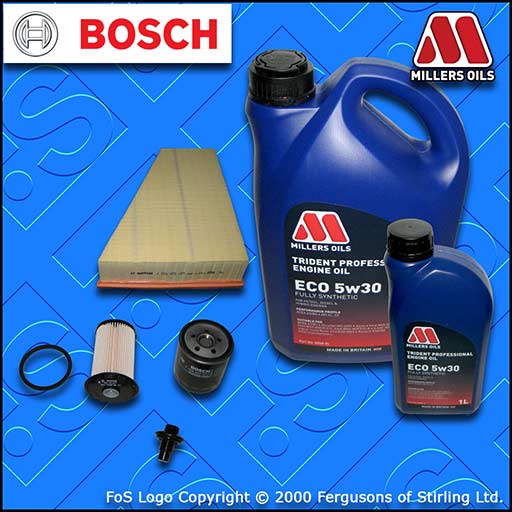 SERVICE KIT for FORD S-MAX 1.8 TDCI OIL AIR FUEL FILTER +5w30 LL OIL (2007-2010)