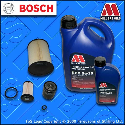SERVICE KIT for FORD C-MAX 1.8 TDCI OIL AIR FUEL FILTERS +6L OIL (2007-2010)