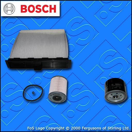 SERVICE KIT for RENAULT SCENIC II 1.9 DCI OIL FUEL CABIN FILTER (2003-2009)