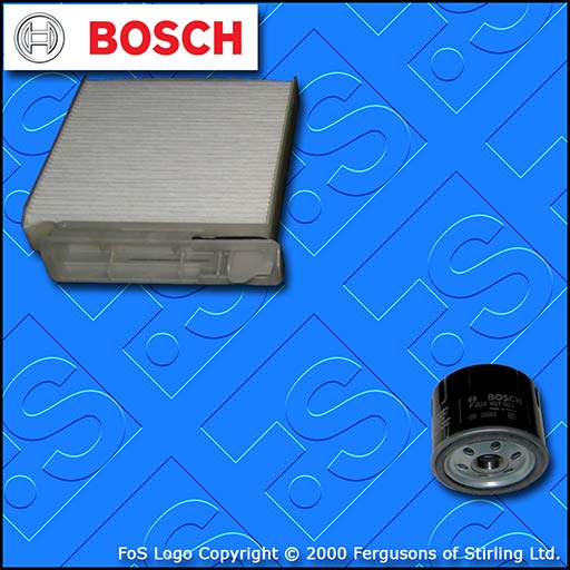 SERVICE KIT for NISSAN MICRA K12 1.5 DCI BOSCH OIL CABIN FILTERS (2007-2010)
