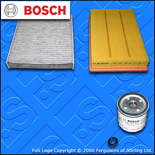 SERVICE KIT for VOLVO C30 1.6 BOSCH OIL AIR CABIN FILTERS (2006-2007)