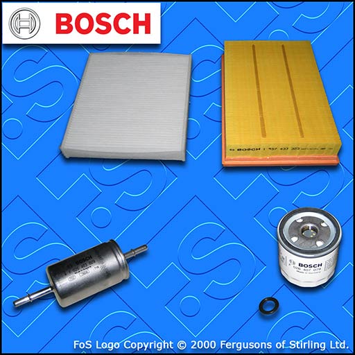 SERVICE KIT for VOLVO C30 1.6 BOSCH OIL AIR FUEL CABIN FILTERS (2006-2007)
