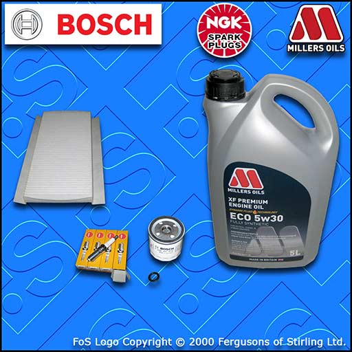 SERVICE KIT for FORD FOCUS MK1 1.4 PETROL OIL CABIN FILTERS PLUGS +OIL 1998-2002