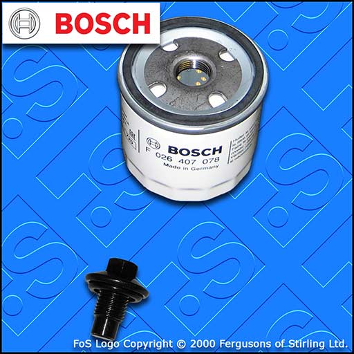 SERVICE KIT for FORD PUMA 1.4 BOSCH OIL FILTER SUMP PLUG (1997-2000)