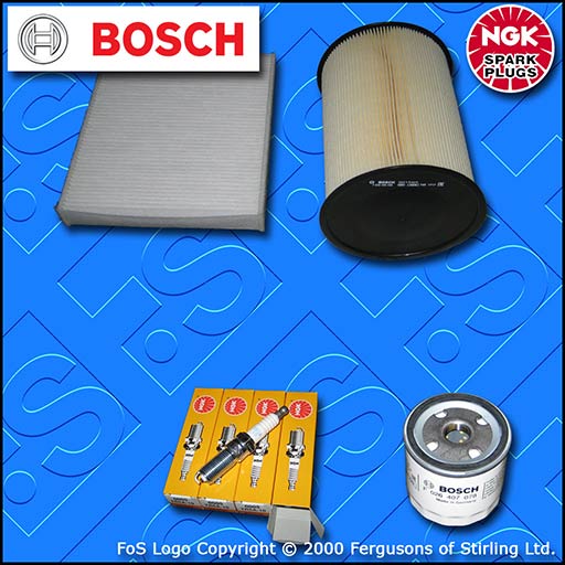 SERVICE KIT for FORD FOCUS MK2 1.4 16V OIL AIR CABIN FILTERS PLUGS (2007-2010)