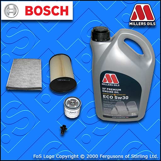 SERVICE KIT FORD FOCUS MK3 1.6 ECOBOOST OIL AIR CABIN FILTER +5w30 OIL 2010-2015