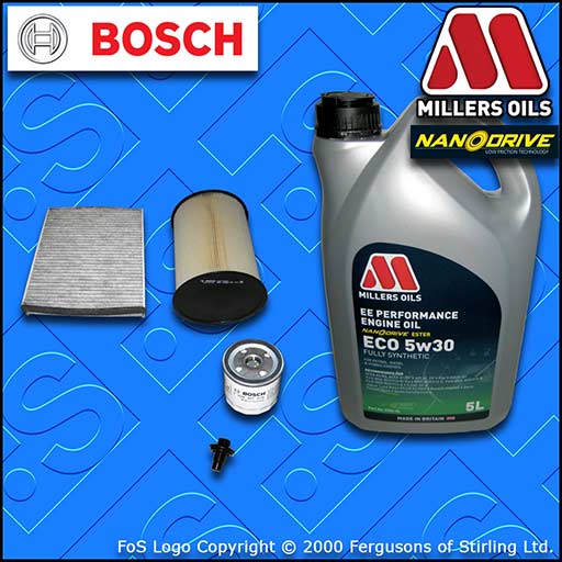 SERVICE KIT FORD FOCUS MK3 1.5 ECOBOOST OIL AIR CABIN FILTER +5w30 OIL 2014-2018