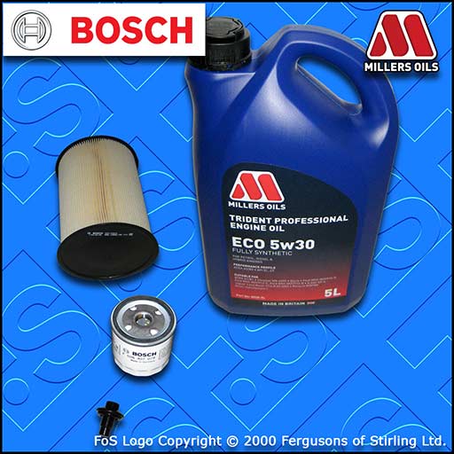 SERVICE KIT for FORD C-MAX 1.6 OIL AIR FILTERS SUMP PLUG +LL OIL (2007-2010)