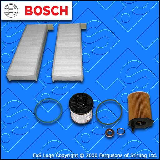 SERVICE KIT for TOYOTA PROACE 1.6 D BOSCH OIL FUEL CABIN FILTERS (2016-2019)