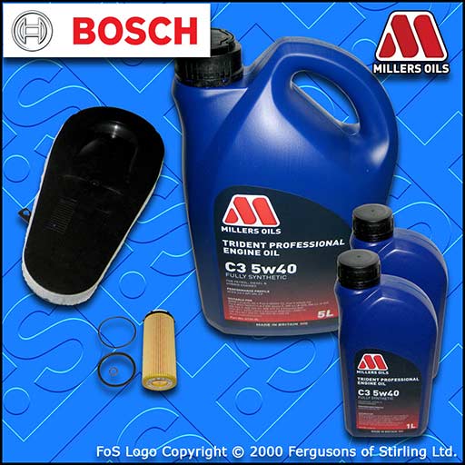 SERVICE KIT for BMW 7 SERIES F01 F02 730D 730LD OIL AIR FILTERS +OIL (2008-2012)