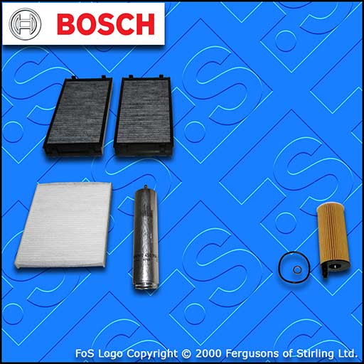 SERVICE KIT for BMW X5 (F15) 25D N47 BOSCH OIL FUEL CABIN FILTERS (2013-2015)