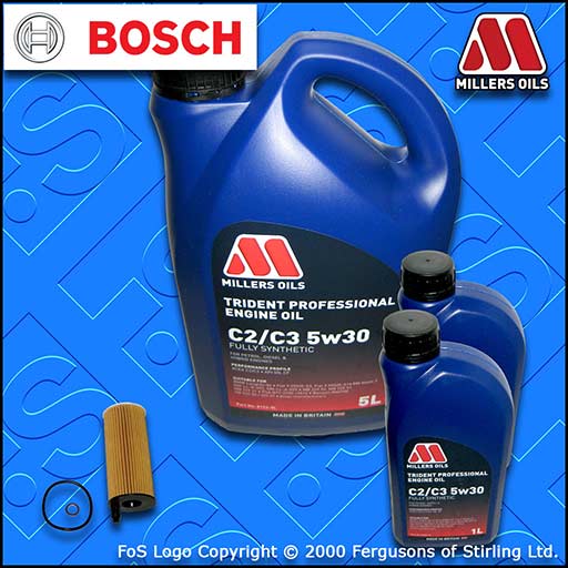 SERVICE KIT for BMW 5 SERIES F10 530D 190KW OIL FILTER +5w30 C2/C3 OIL 2011-2016