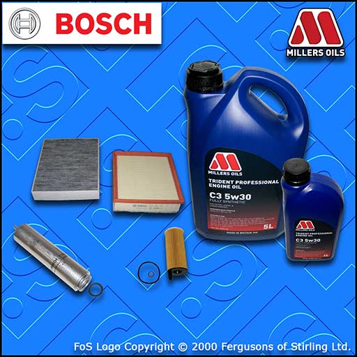 SERVICE KIT BMW 4 SERIES GRAN COUPE F36 418D N47 OIL AIR FUEL CABIN FILTER +OIL