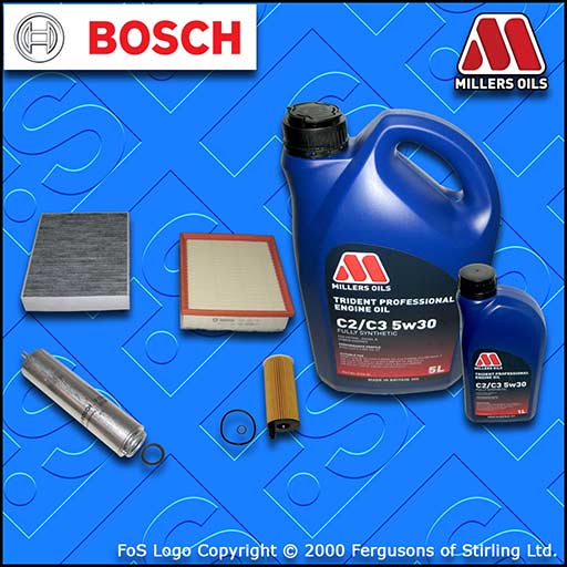 SERVICE KIT for BMW 2 SERIES F22 220D N47 OIL AIR FUEL CABIN FILTER +OIL (12-14)