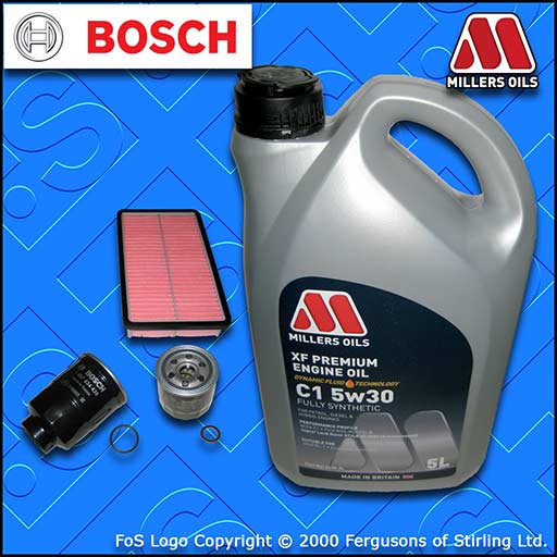 SERVICE KIT for MAZDA 6 (GH) 2.0 D DIESEL OIL AIR FUEL FILTERS +OIL (2007-2010)
