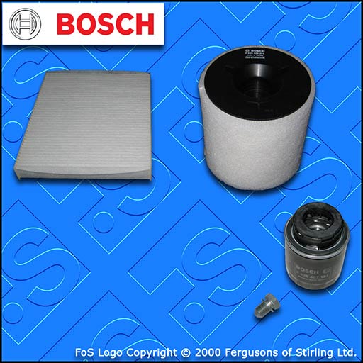 SERVICE KIT for AUDI A1 1.4 TFSI CAXA BOSCH OIL AIR CABIN FILTERS (2010-2010)